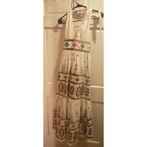 Chelsea & Violet Embroidered White Maxi Dress